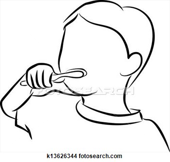 Brushing Teeth Clipart Black And White   Clipart Panda   Free Clipart