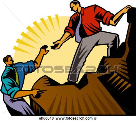 Climb Up A Mountain  Fotosearch   Search Clipart Illustration Posters