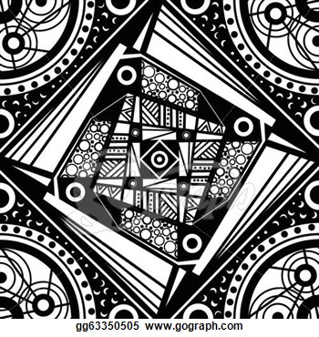 Clip Art   Geometric Mandala Drawing Sacred Circle  Stock Illustration