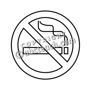 Clip Art No Smoking B W No Smoking Illustration Black And White No