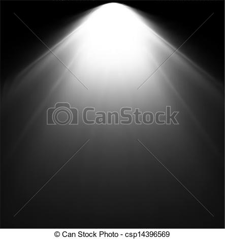 Clip Art Vector Of Light Beam From Projector Vector Illustration