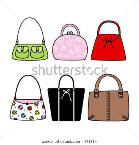 Colorful Shopping Purses Stock Vector 771314   Shutterstock