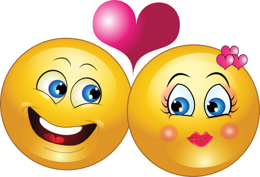Couple Smiley Emoticon Clipart   Royalty Free Public Domain Clipart