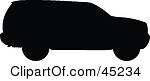 Free  Rf  Silhouetted Suv Clipart Illustrations Vector Graphics  1
