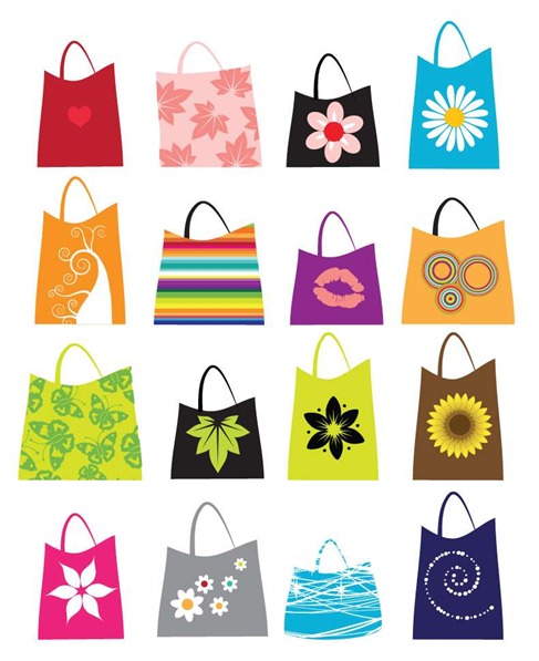 Here Is A Vector Set Of 16 Shopping Bags Includes A Eps File