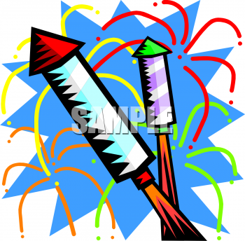 Holiday Clip Art Of Fourth Of July Fireworks