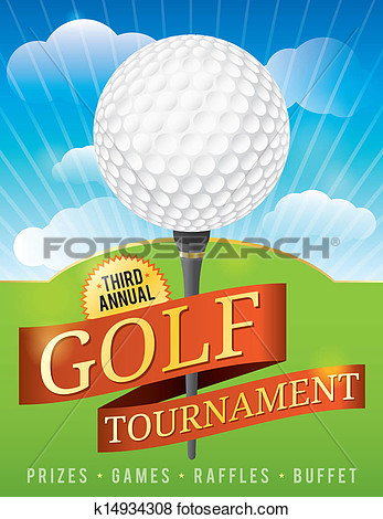 Illustration Of Golf Tournament Design K14934308   Search Eps Clip Art