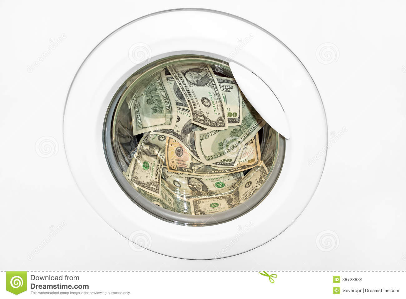 Money Laundering In Washing Machine Stock Images   Image  36728634