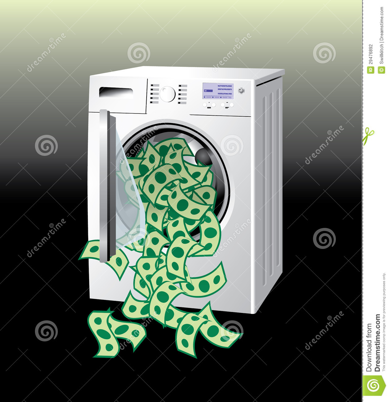 Money Washing Machine Stock Photography   Image  29476892