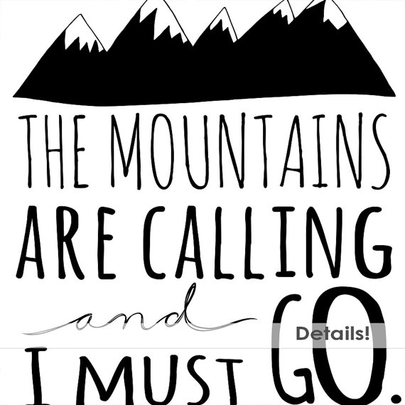 Mountain Word Art   Inspirational Quote Clip Art Scrapbooking Titles