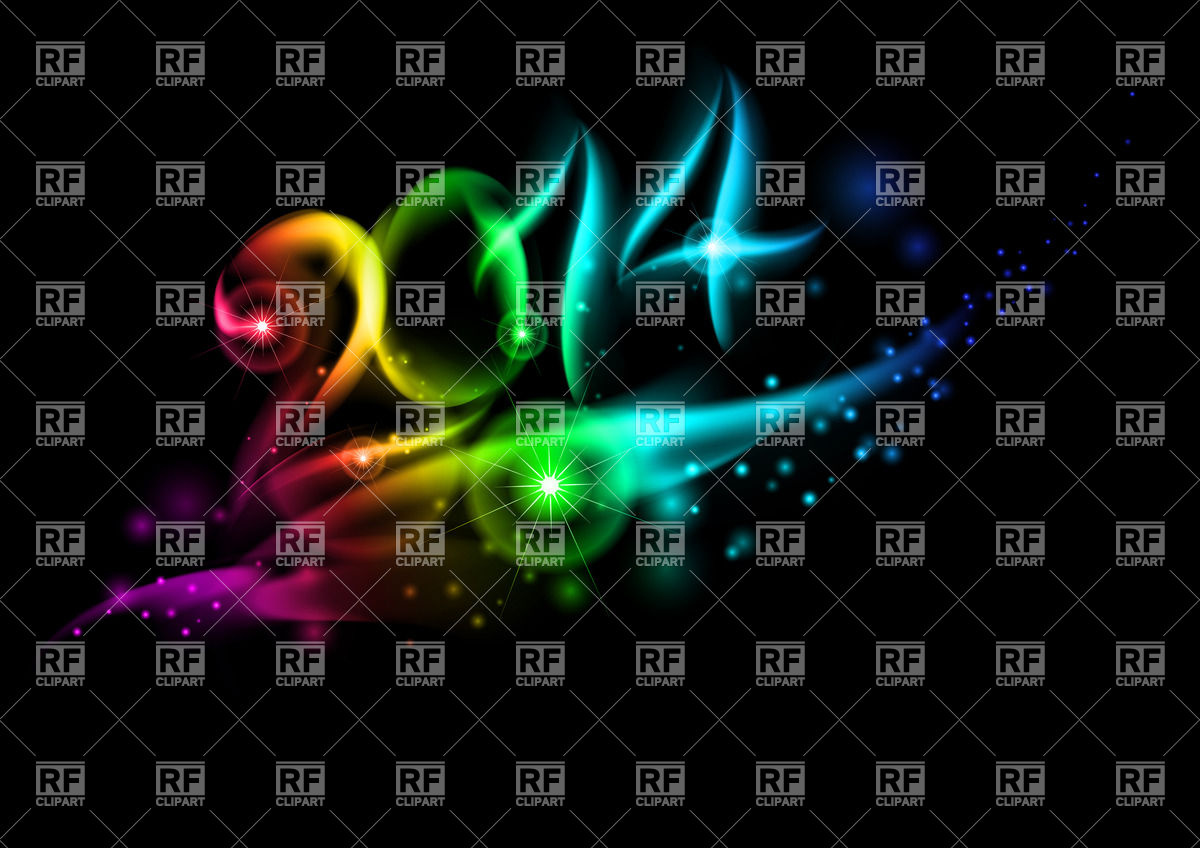 New Years Eve 2014 Clipart Bright New Year 2014 Concept