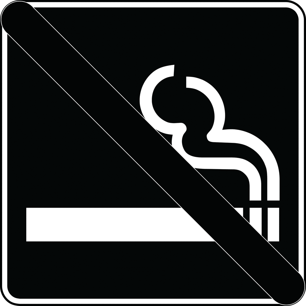 No Smoking Black And White   Clipart Etc