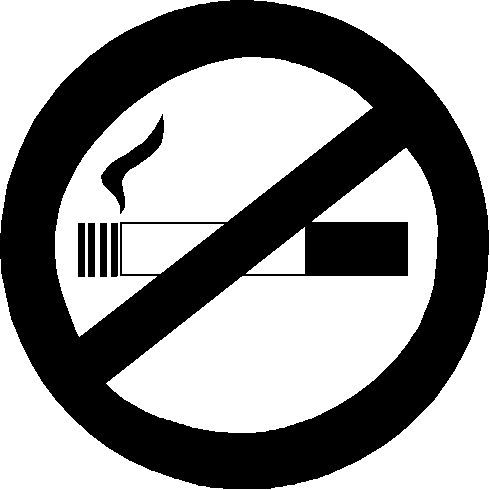 No Smoking Sign Black And White