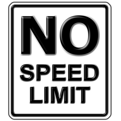No Speed Limit Sign Light T Shirt No Speed Limit