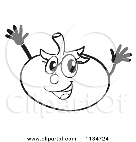 Of A Black And White Surprised Asteroid Vector Outlined Coloring Pages