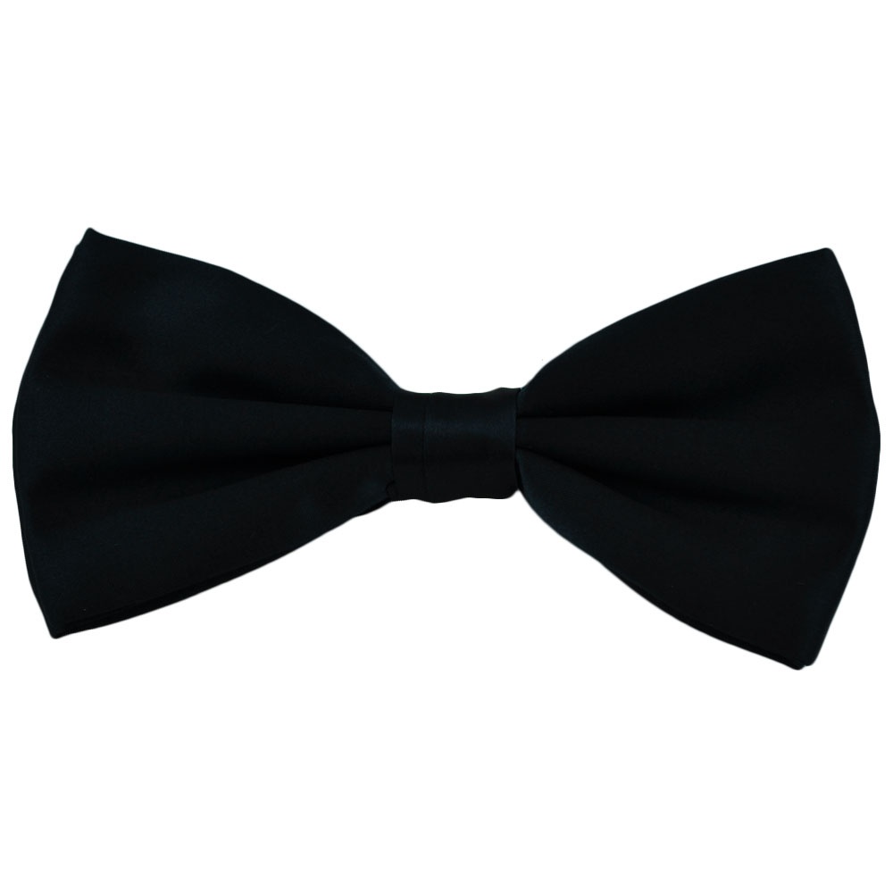 Plain Navy Blue Silk Bow Tie   From Ties Planet Uk