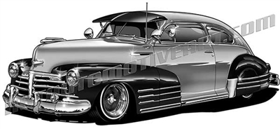 Royalty Free Clip Art 1948 Chevy Lowrider Classic Cars