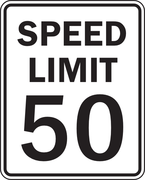 Speed Limit 50 Clip Art At Clker Com   Vector Clip Art Online Royalty