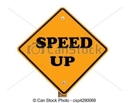 Stock Illustration Of Speed Up Sign   Speed Up Warning Sign Isolated