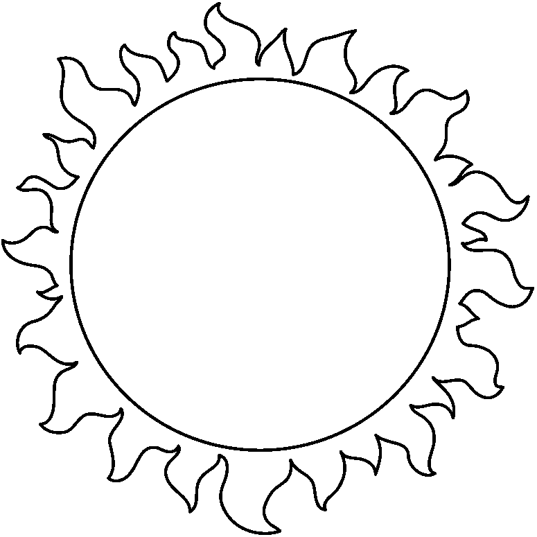Sun Outline Clip Art   Cliparts Co