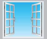 Window Vector Clip Art Eps Images  158 Casement Window Clipart