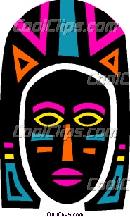 African Mask Clip Art