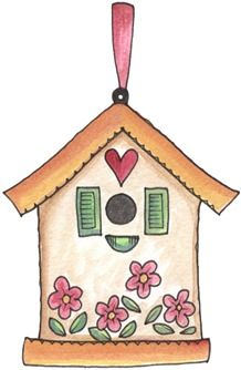 Birdhouse Country Clipart   Clipart   Imagens Decoupage   Country