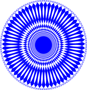 Blue Abstract Circle Design Clip Art At Clker Com   Vector Clip Art