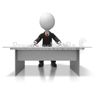 Boss Behind Desk   Business And Finance   Great Clipart For