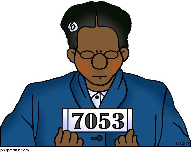     Clip Art By Phillip Martin Famous People From Alabama   Rosa Parks