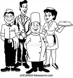 Clipart   Restaurant Group  Fotosearch   Search Clipart Illustration