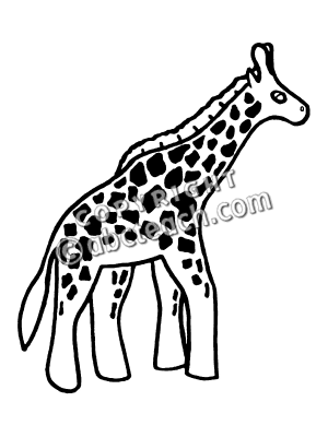 Cute Giraffe Clip Art Black And White
