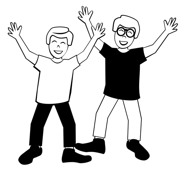 Happy Boys   Free Christian Clip Art Link To Us