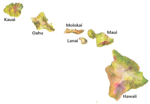 Hawaii Map Clip Art