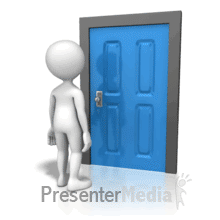 Open A Door Looking Powerpoint Animation
