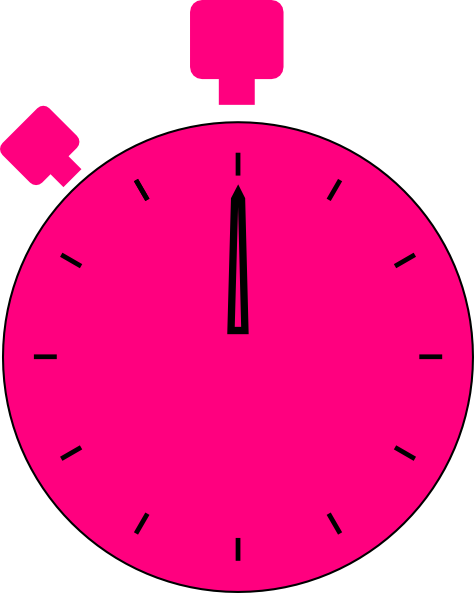 Pink Stop Watch Clip Art At Clker Com   Vector Clip Art Online