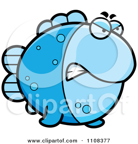 Royalty Free  Rf  Angry Fish Clipart   Illustrations  1