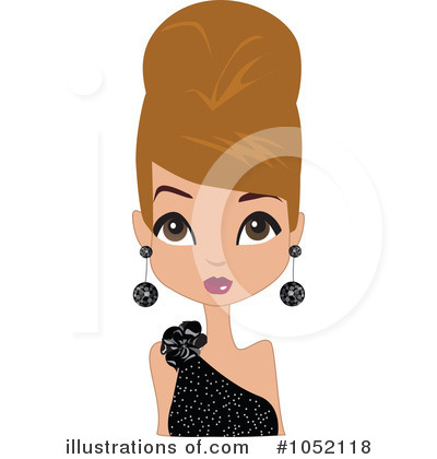 Royalty Free  Rf  Beehive Hair Clipart Illustration By Peachidesigns