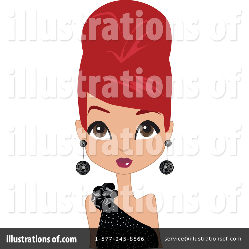 Royalty Free  Rf  Beehive Hair Clipart Illustration By Peachidesigns