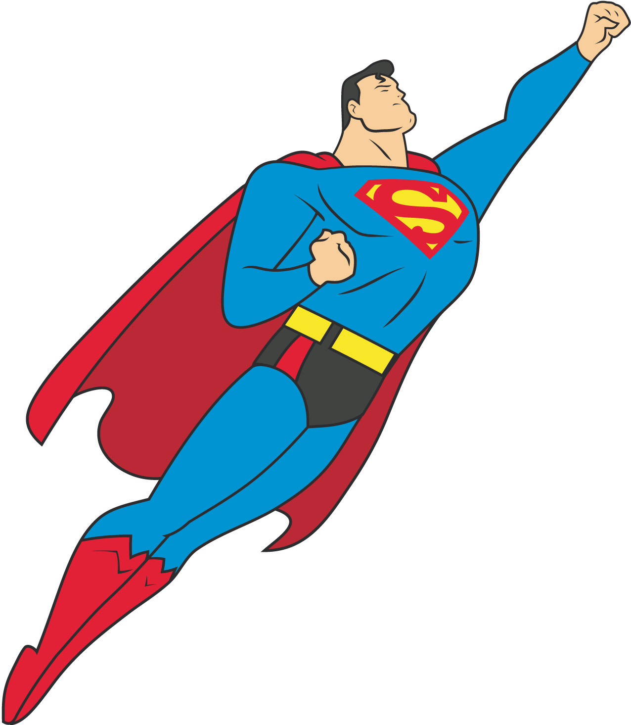 Superman Clipart Black And White   Clipart Panda   Free Clipart Images