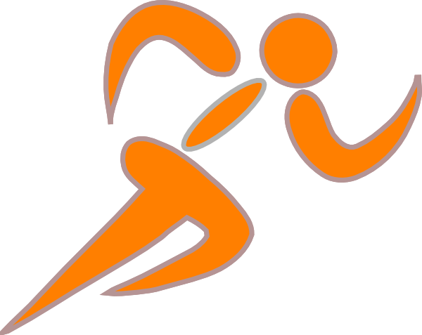 Track Runner Clip Art Http   Www Clker Com Clipart Orange Runners Html