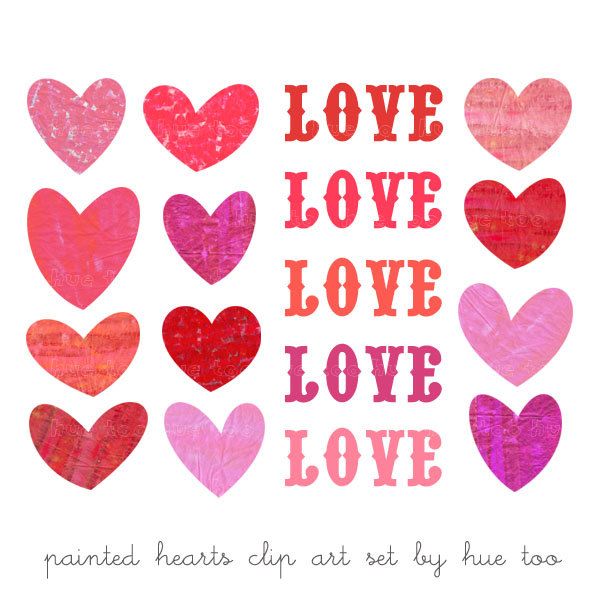 Valentines Day Clipart Hearts Valentine By Huetoo Valentines Day Heart