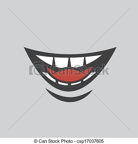 Vector Clipart Of Bite Tongue   Isolated Mouth Biting Onto Tongue    