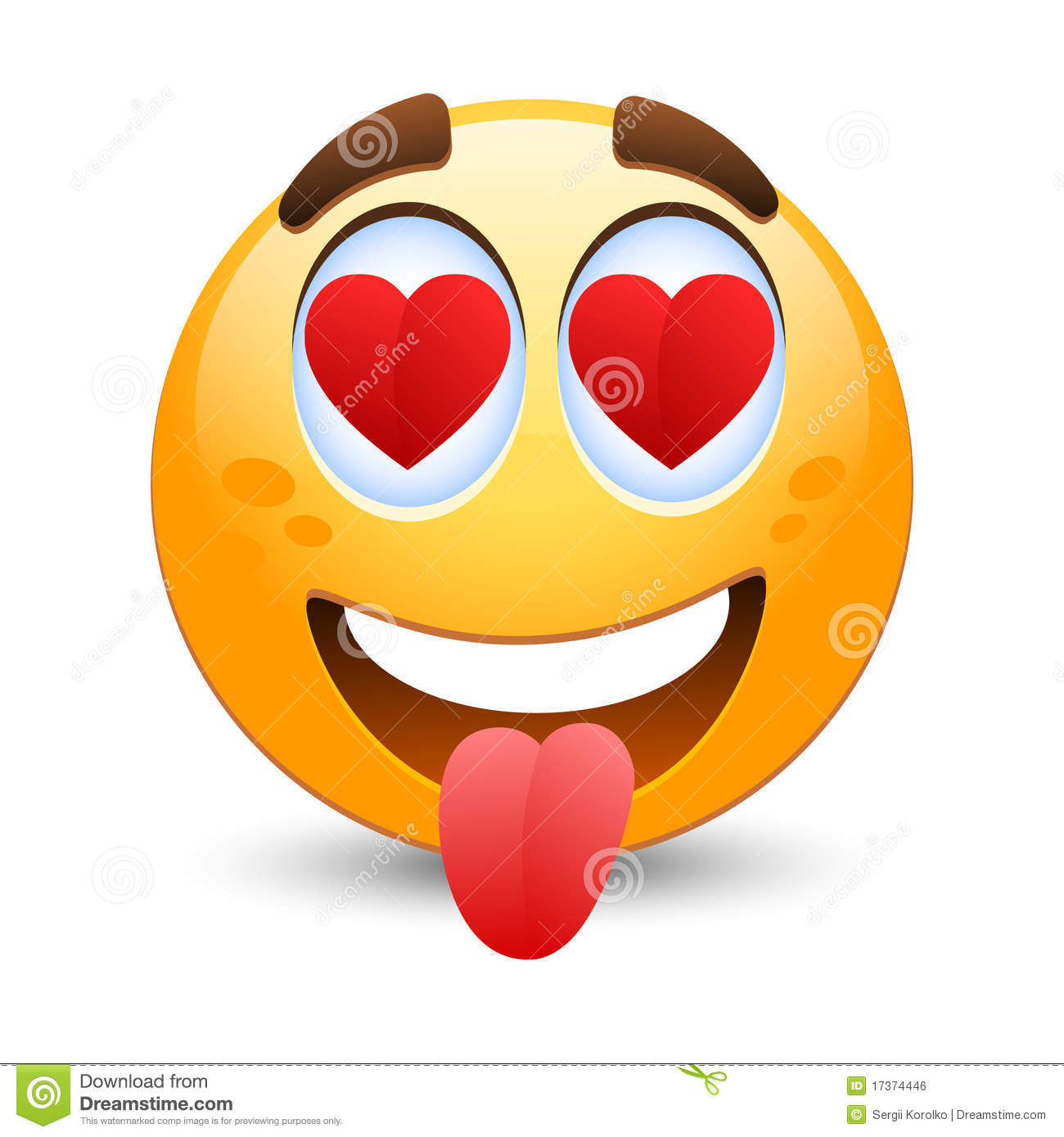 Vector Emoticon In Love Royalty Free Stock Image   Image  17374446