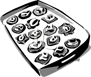Clip Art Picture Of A Tray Of Hors D Oeuvres   Foodclipart Com