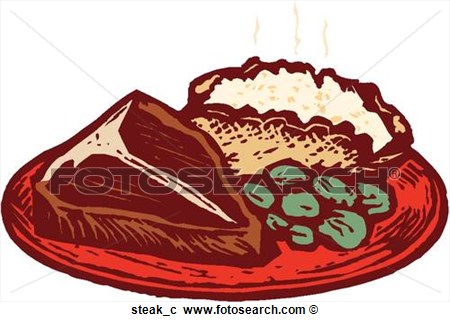 Clipart Of Steak Steak C   Search Clip Art Illustration Murals