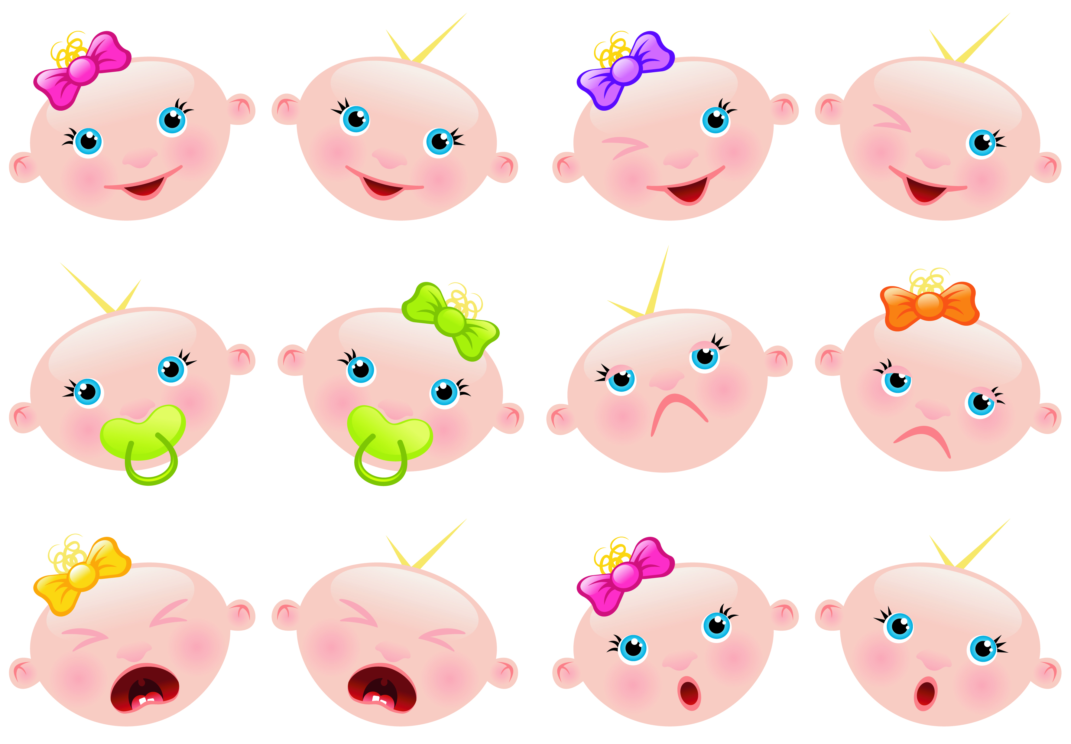 Cute Baby Picture Clip Art Free Vector   4vector