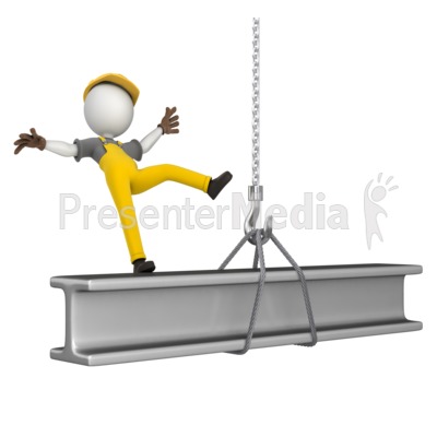 Figure Falling Off Beam   Presentation Clipart   Great Clipart For