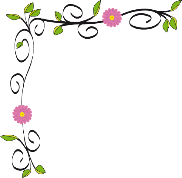 Floral Border Clip Art At Clker Com   Vector Clip Art Online Royalty