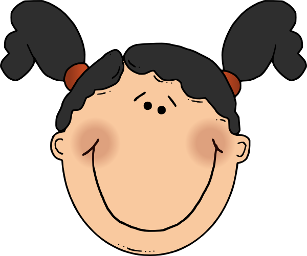 Girl Face Cartoon Clip Art At Clker Com   Vector Clip Art Online